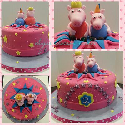 Piggy party - Cake by Lauren Smith