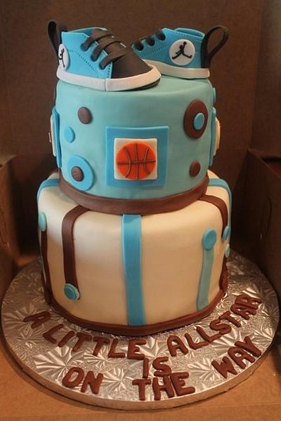 Sports Themed Baby Shower - Cake by carolyn chapparo