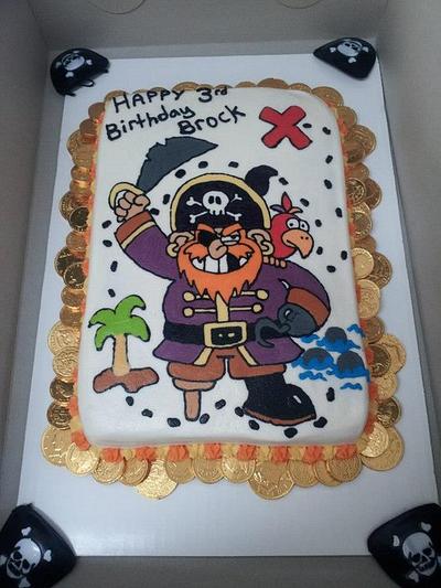Pirate Sheet Cake - Cake by Chittenango Cakes