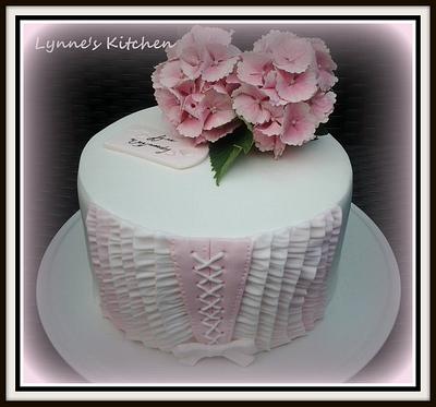 Pink Ombre Ruffles - Cake by LynnesKitchen