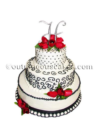Wedding Cake - Cake by  Outrageous Cakes Tampa Bakery