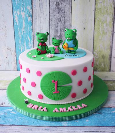 Frog family - Cake by Kmeci Cakes 