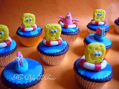 Spongebob cupcakes - Cake by Donna Dolendo