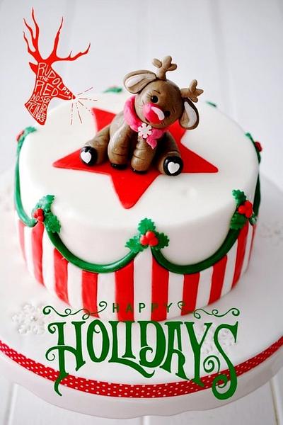 Rudolph - the red nosed reindeer - Cake by Kessy