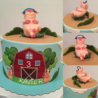 Masha’s pig - Cake by O estúdio do bolo