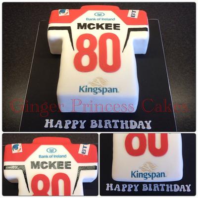 Ulster Rugby Shirt - Cake by Ginger Princess Cakes