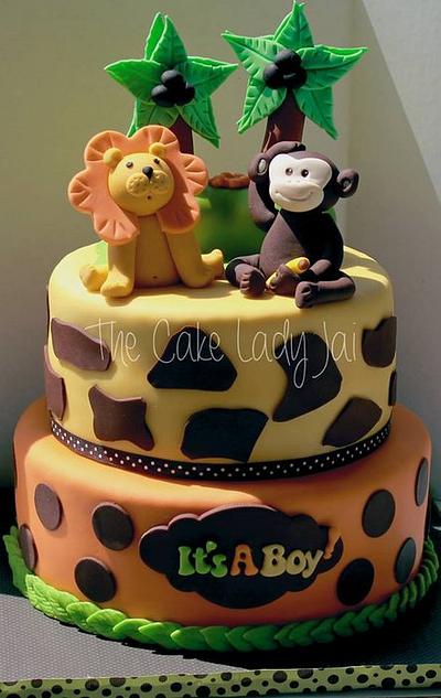 Funfari (Safari) baby shower  - Cake by Jai Mobley