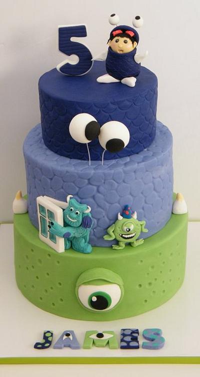 Monster Inc Cake (made with permission from original designer!) - Cake by Nicolette Pink