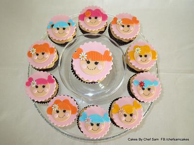 Lalaloopsy cupcakes - easy design - Cake by chefsam