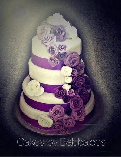 4 tier wedding cake - Cake by Babbaloos Cakes
