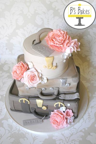 Suitcase wedding cake - Cake by B's Bakes 