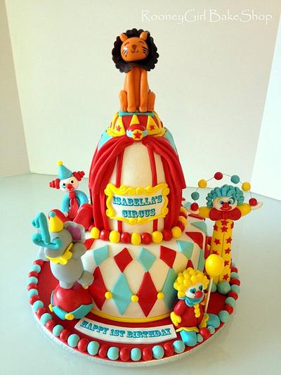 Carnival Circus Birthday - Cake by Maria @ RooneyGirl BakeShop