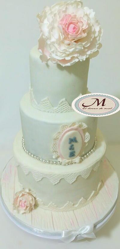WHITE WEDDING CAKE - Cake by MELBISES