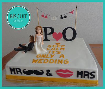 Mr & Mrs - Cake by BISCÜIT Mexico