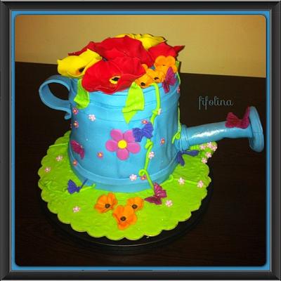 Watering can cake - Cake by Fifolina