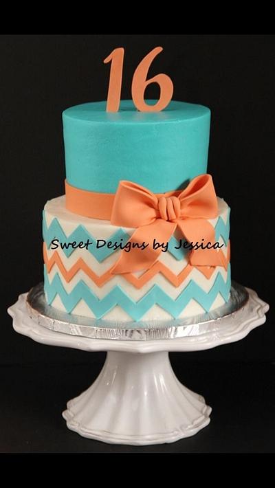Kyla's 16th - Cake by SweetdesignsbyJesica