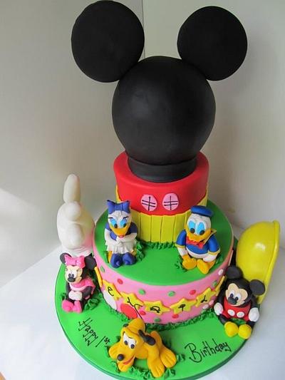 Mickey Mouse Club House 1st birthday cake - Cake by Denise Frenette 
