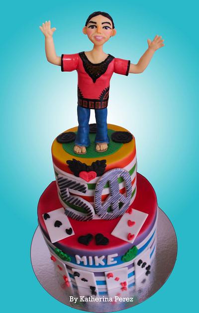 Hippie cake - Cake by Super Fun Cakes & More (Katherina Perez)