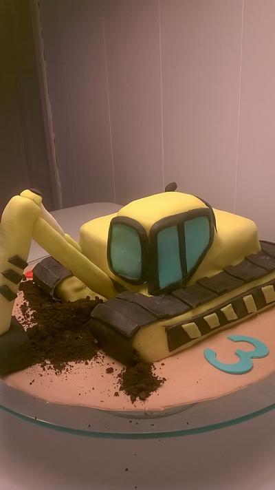 excavator cake - Cake by Maria Olsen
