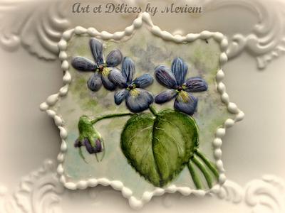 Violets! - Cake by artetdelicesbym