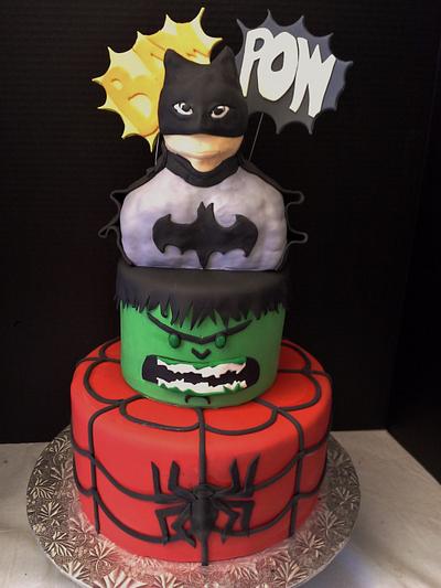 Superhero Themed Cake - Cake by Sassy Cakes, LLC