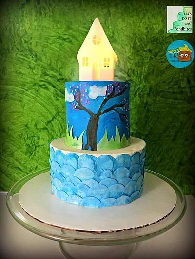 Wafer Paper cake - Cake by Meenakshi (Minky's Magic)