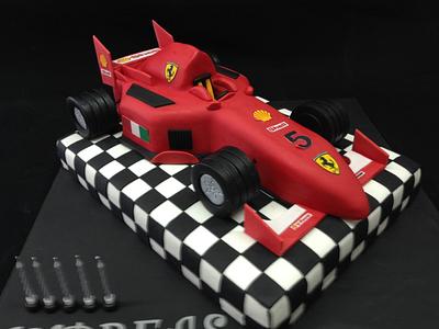 Ferrari formula 1 cake - Cake by Galatia