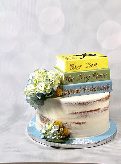 Baby shower book cake  - Cake by soods