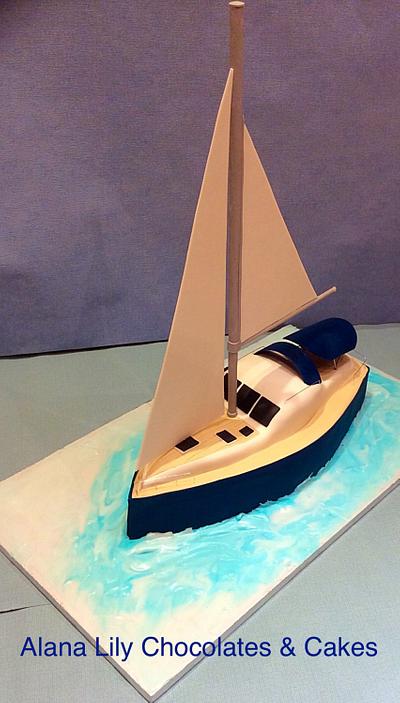 We are sailing ........ - Cake by Alana Lily Chocolates & Cakes