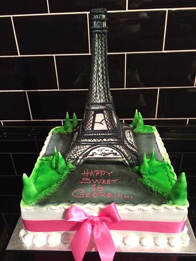 Eiffel Tiwer cake - Cake by Paul of Happy Occasions Cakes.