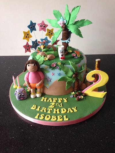 Dora the explorer cake  - Cake by Donnajanecakes 
