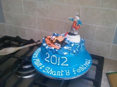 sea shanty/lifeboat cake - Cake by andid
