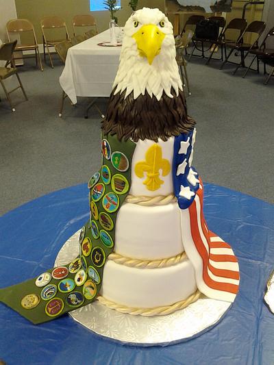 Eagle Scout Celebration - Cake by Sweet ObsesShan