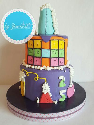 Science cake - Cake by Cake design by youmna 