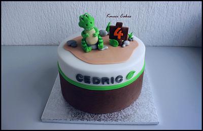 Dino - Cake by Kmeci Cakes 