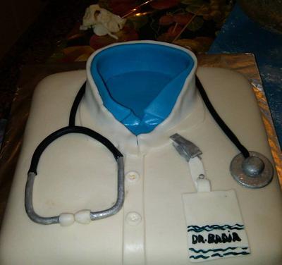 Dr. Badia uniform - Cake by Bizcochosymas