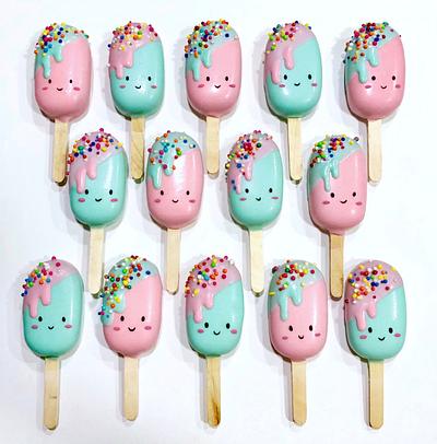 Baby Ice cream Cakesicles - Cake by Joonie Tan