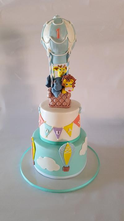Hot air balloon cake  - Cake by The Custom Piece of Cake