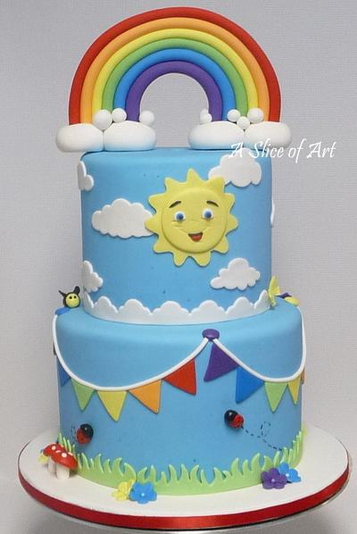 Rainbow cake - Cake by A Slice of Art