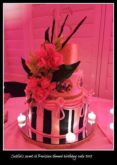 Sweet 16 Parisian cake - Cake by Claire North