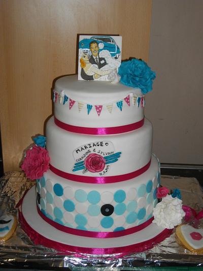 50's style cake - Cake by Mandy