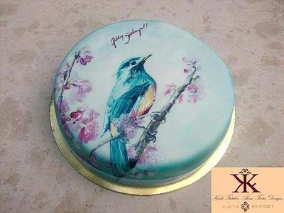 Blue bird - Cake by Fatiha Kadi