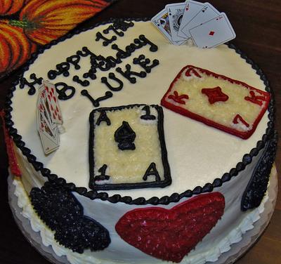 Card cake in buttercream - Cake by Nancys Fancys Cakes & Catering (Nancy Goolsby)
