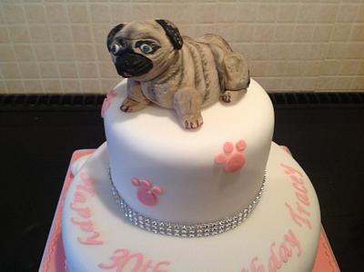 Pug lover - Cake by Iced Images Cakes (Karen Ker)