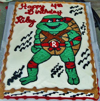 Cute ninja turtle cake - Cake by Nancys Fancys Cakes & Catering (Nancy Goolsby)