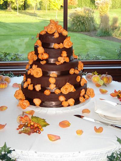 Chocolate wedding cake - Cake by pastrychefjodi