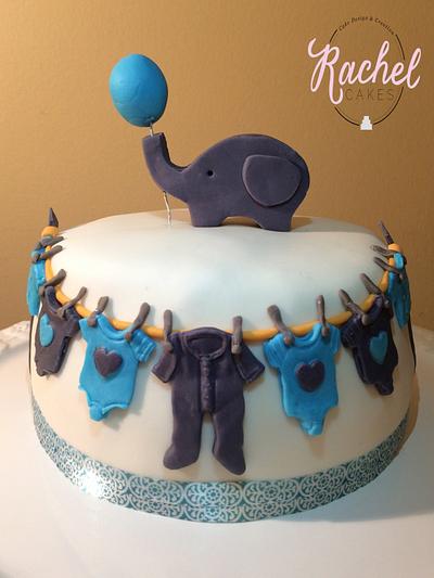 Baby Shower Cake that never made it to the party ! - Cake by Rachel~Cakes