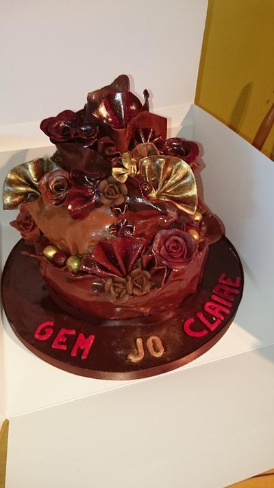 chocolate wrap cake  - Cake by Sugar Crazed 