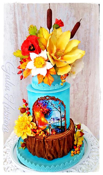 THE BEAUTY OF AUTUMN - Cake by Galya's Art 