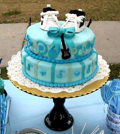 Rockin' Baby Shower Cake - Cake by Debi Fitzgerald